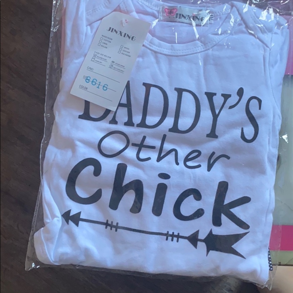 Daddy’s other chick 6m outfit. Brand new